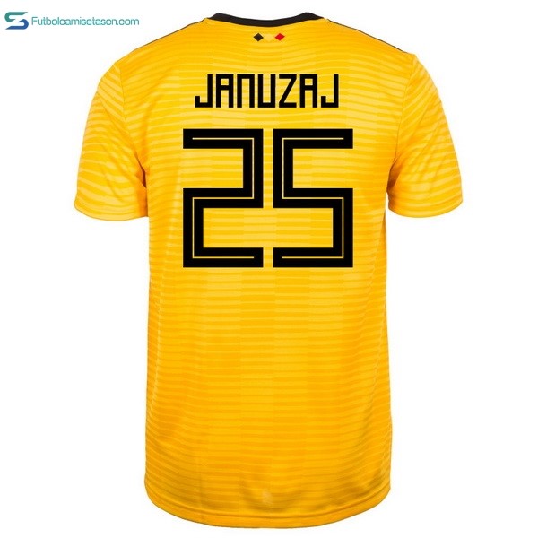 Camiseta Belgica 2ª Januzaj 2018 Amarillo